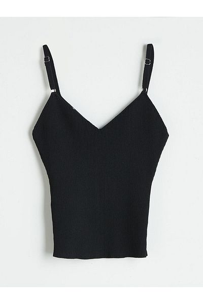 LC Waikiki Lcw V-Neck Women's Knitwear Singlet Fast Fashion