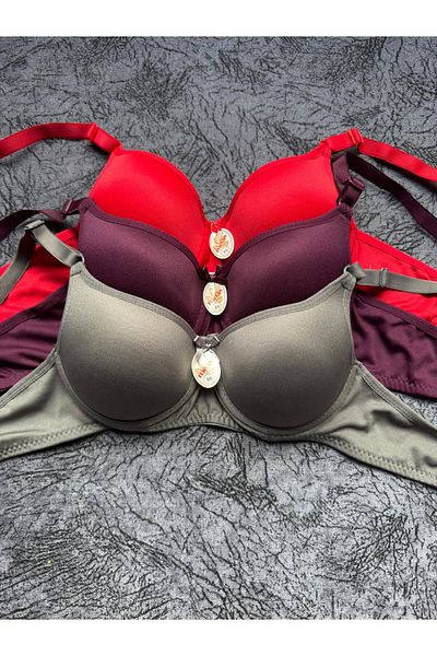 Olivia Carmen Underwire Padded Aesthetically Pleasing 3-Piece Bra Set