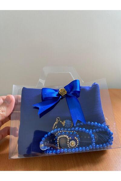 ZENGİN طقم مولود فاخر، هدية الحج والعمرة، مولود العروس، قماش مصبوغ، مسبحة لؤل...