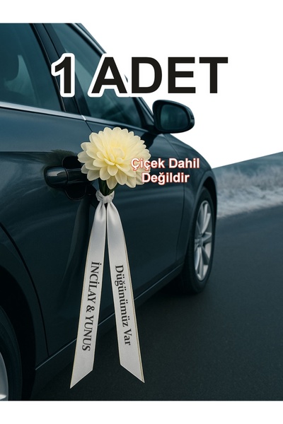 imzatasarım Kişiye Özel Isimli Gelin Arabası Kurdelesi Düğün Nişan Konvoy Kur...
