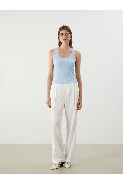 LC Waikiki Blue U-Neck Women's Tank Top