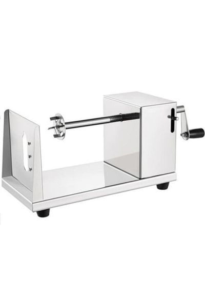 WTO WTO® Manual Potato Slicer, Tornado Potato Chip Spiral Cutter, 3 in 1 Made of Stainless Steel