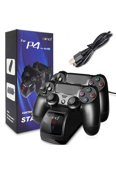 OEM Statie de Incarcare Dubla Pentru Controllere PlayStation4, Port USB, Indicatoare LED