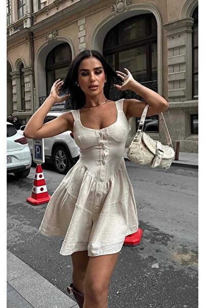 Sachistanbul Μίνι φόρεμα Lina Linen