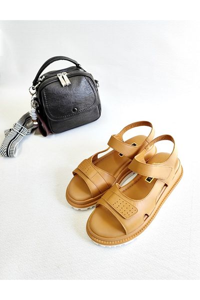 Of&Off Women's Genuine Leather Sandals