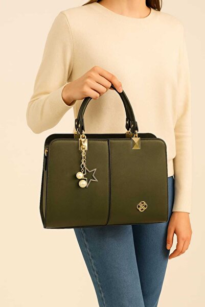 ZİVORA Geantă de umăr și de braț pentru femei din piele Viyana cu 5 compartim...