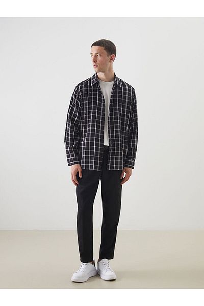 LC Waikiki Comfortable Fit Long Sleeve Plaid Men's Shirt