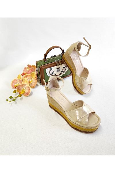 Of&Off Women's Genuine Leather Sandals