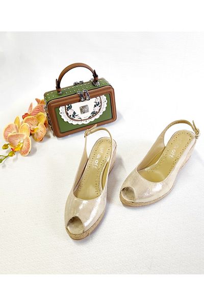 Of&Off Women's Genuine Leather Sandals