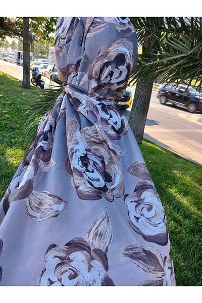 Nilbutik Flower Pattern Cotton Shawl