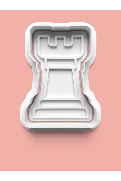 AKTASTORE قالب كوكيز على شكل قلعة الشطرنج وقالب عجينة السكر