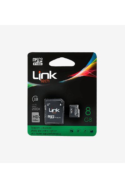 Linktech 8Gb Micro Sd Adapter Memory Card