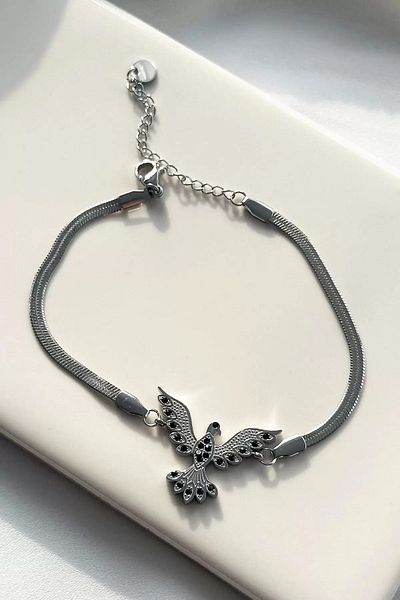 Mutenaura Steel Bracelet with Phoenix Figure