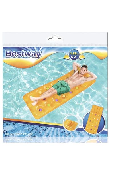 BESTWAY Sea Bed Upright Pillow Bed with Cup 188X71 cm - 43014