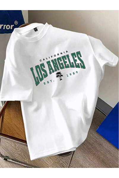 Framgan Unisex Ανδρικό/Γυναικείο T-Shirt LOS ANGELES με Προσαρμοσμένη Στάμπα,...