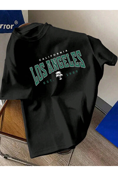 Framgan Unisex muškarci/žene LOS ANGELES Special Štampano Oversize kroj Pamuk...