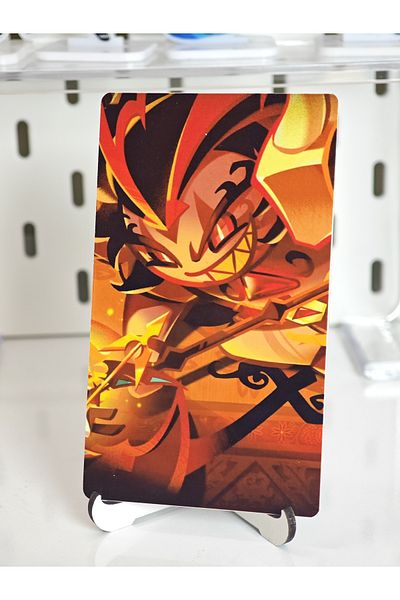 Yenaplanner Cookie Run Kingdom Burning Spice Cookie Metal Collection Card (1 Piece)