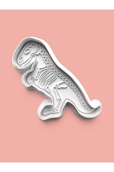 AKTASTORE قالب بسكويت الأحفوري الديناصور وقالب عجينة السكر