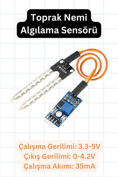 elektrik Toprak Nemi Algılama Sensörü