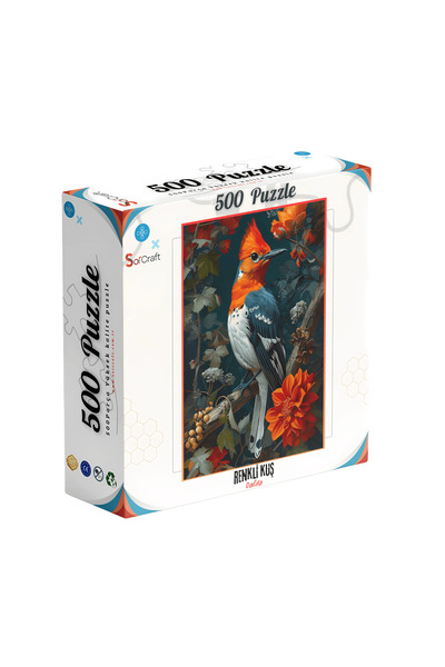 Soi Craft 500 Parça Puzzle Renkli Kuş Sanatsal