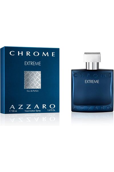 Azzaro Chrome Extreme Eau de Parfum by Azzaro, Cologne for Men, Citrus and Amber Woody Fragrance, 1.7 oz