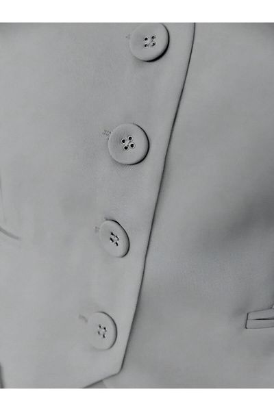 Risil-Nu Company New Season Women's Button Detailed Fit Cut Premium Cotton Woven Fabric Vest
