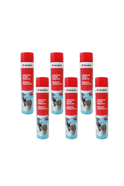 Würth Set de 6 spray-uri Wurth pentru curățarea frânelor XXL, 750 ml