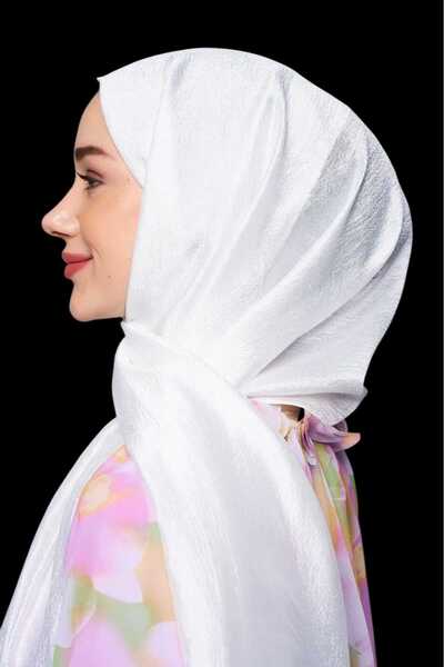 Freeista White Evening Dress Shawl Shiny 2506663407