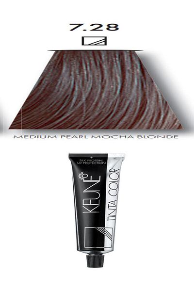 Keune Tinta Keune Hair Dye - 7.28 Medium Mocha Pearl Blonde