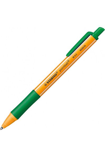Stabilo Ponitball 0.5mm Press Ballpoint Pen Green 6030/36