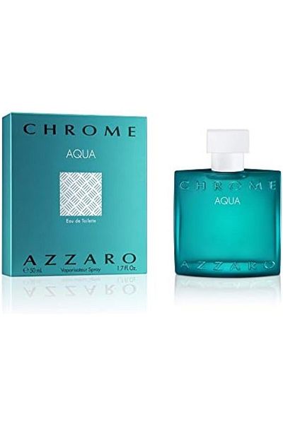 Azzaro Chrome Aqua Eau de Toilette for Men, 50 ml