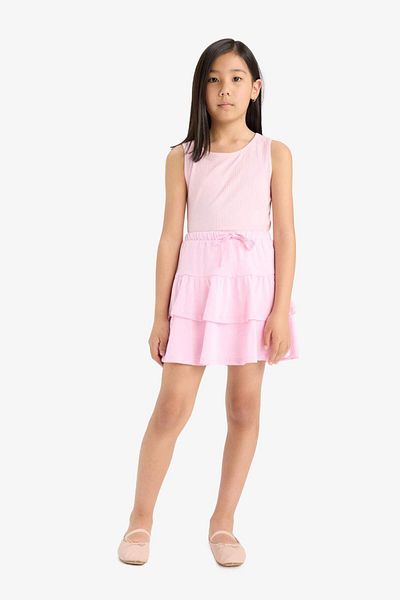 DeFacto Girl's Crew Neck Basic Plain Undershirt Z7815A625Hs
