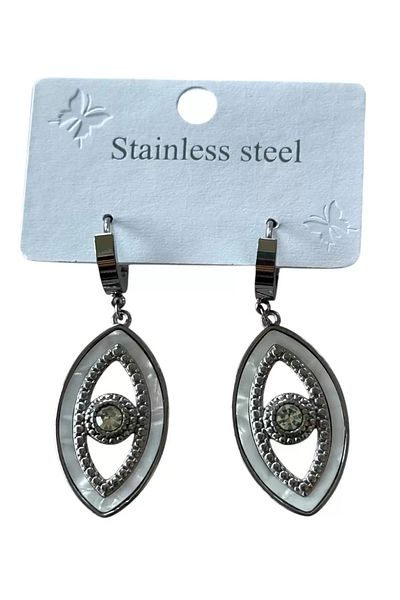 Mutenaura Eye Detailed Steel Earrings