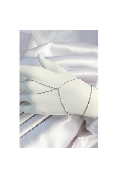 Skygo Brass Silver Color Piece Crushed Chain Shahmeran - Tj-Sn643
