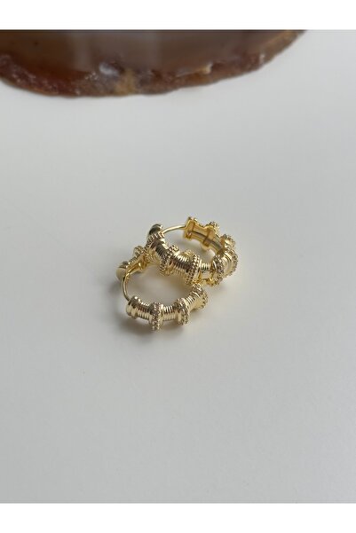 YOUES JEWELRY 316l Çelik 14 K Renk MİX Lüx Çift Renk Gold Silver VIP Seri Premium Kadın Küpe