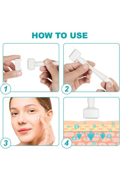 Drs Derma Stamp System ديرما ستامب - جهاز الوخز بالإبر الدقيقة للعناية بالبشرة والشعر