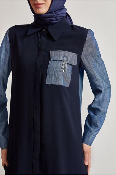 Alvina Shirt Collar Tunic 45556