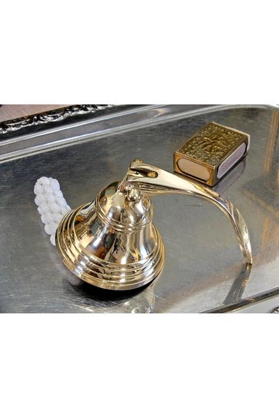 Wolawood Luxury Brass Wall Bell Handmade Antique Decorative Vintage Marine Chime Fireplace Home Office Garden Accessory