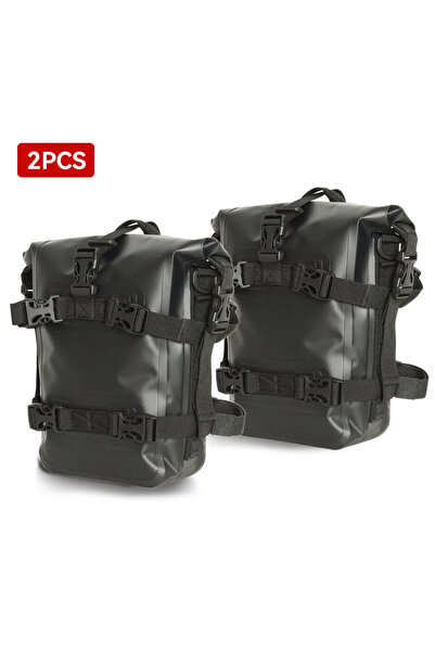 Choice1 حقيبة جانبية سوداء بدون شعار، قطعتان، حقيبة جانبية خارجية للخزان، حقي...