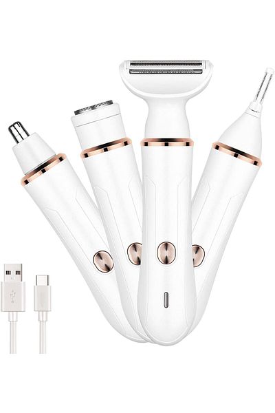 sharpdo Women's Shaver 4 in 1 Set, Bikini Leg Hair Trimmer