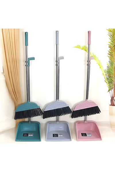 rexa Office Home Kitchen Living Room Bedroom Sweeping Broom and Dustpan Combination