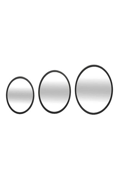 Five Simply Smart 3-Piece Round Shape Wall Mounted Mona Mirror Set