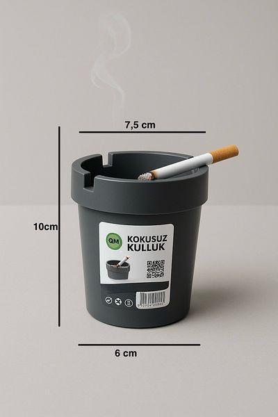 Dem Home Odorless Hard Plastic Ashtray - Auto Car Ashtray