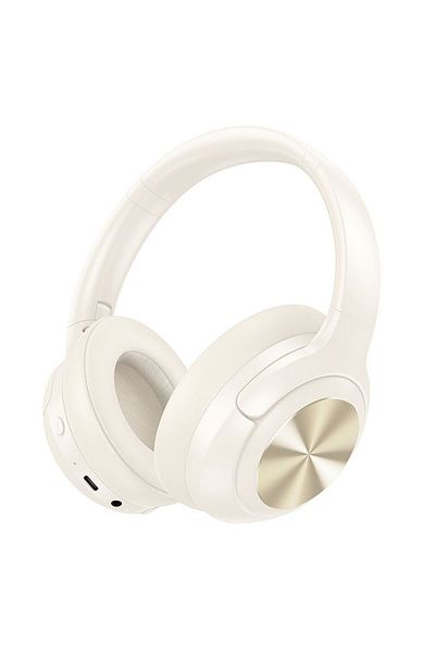 REDz Accessories Hoco Audio Headphones, Bluetooth Anc, W54, Over the Ear, Milk White