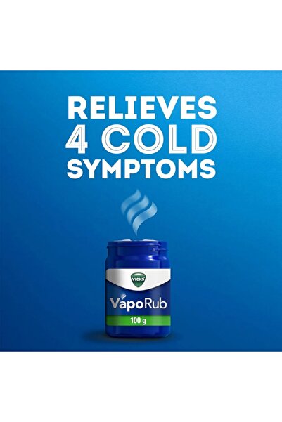 Vicks VapoRub 100g – Soothing Chest Rub for Cold Relief | Menthol & Eucalyptus