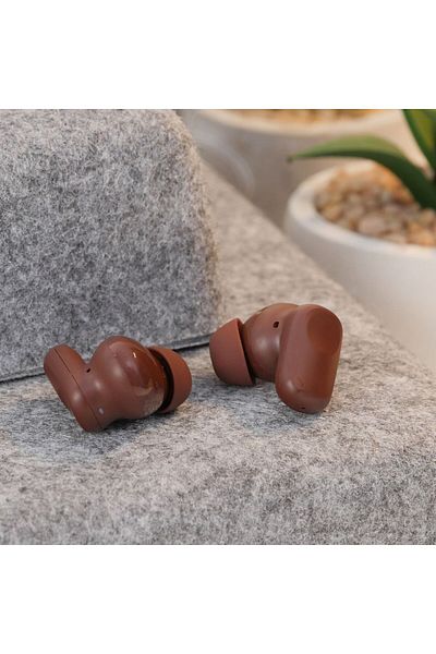 REDz Accessories Căști wireless, Hoco EQ19, Bluetooth, TWS, Intraauriculare, Maro