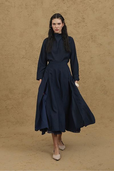 Fahhar Πολυτεμάχια φούστα Navy Blue