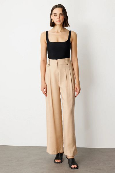 Ekol Pleated Wide Leg Trousers