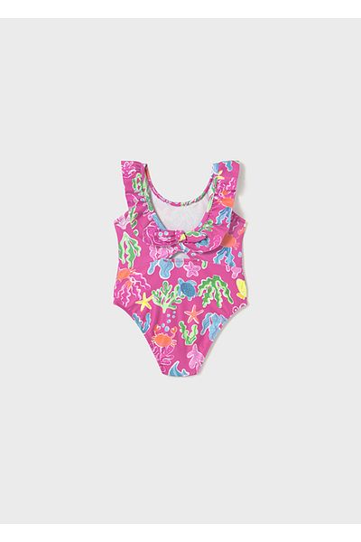MAYORAL 1742 Girl's Fuchia Swimsuit