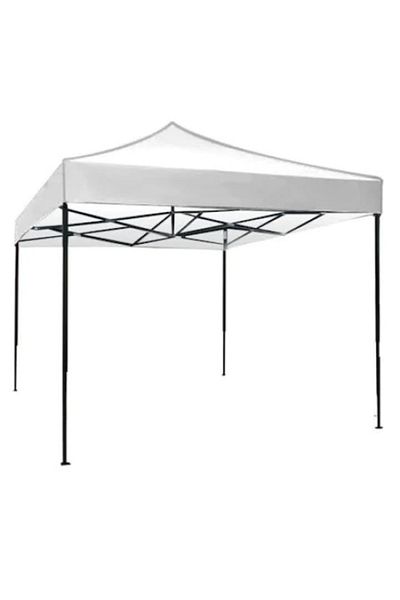7Star Cort Pavilion 7STAR ® 3x3m Alb Pliabil Tip Acordeon cu Cadru Metalic